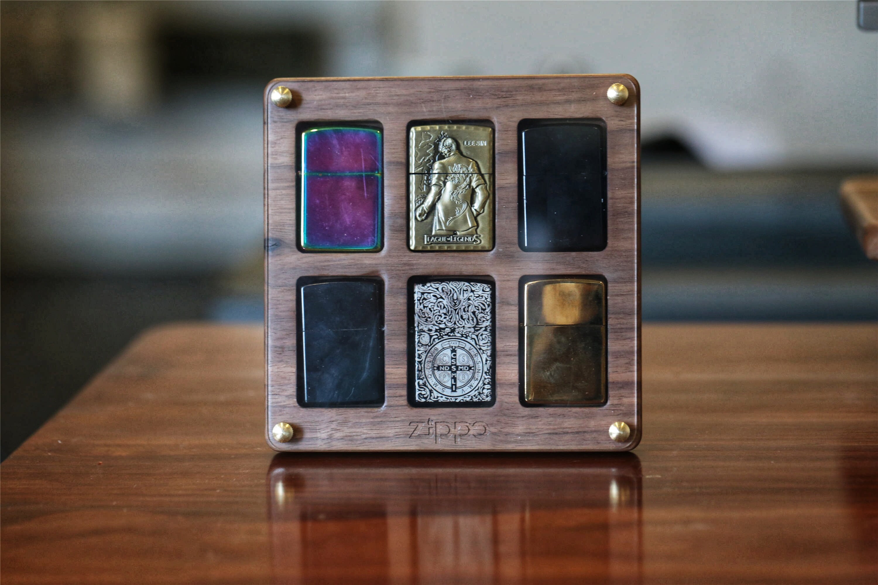 ZIPPOコレクションケース 木箱6段120個収納ケース中古品 楽天市場】ZIPPO社製 絶版品 コレクションケース 6段 ディスプレイ