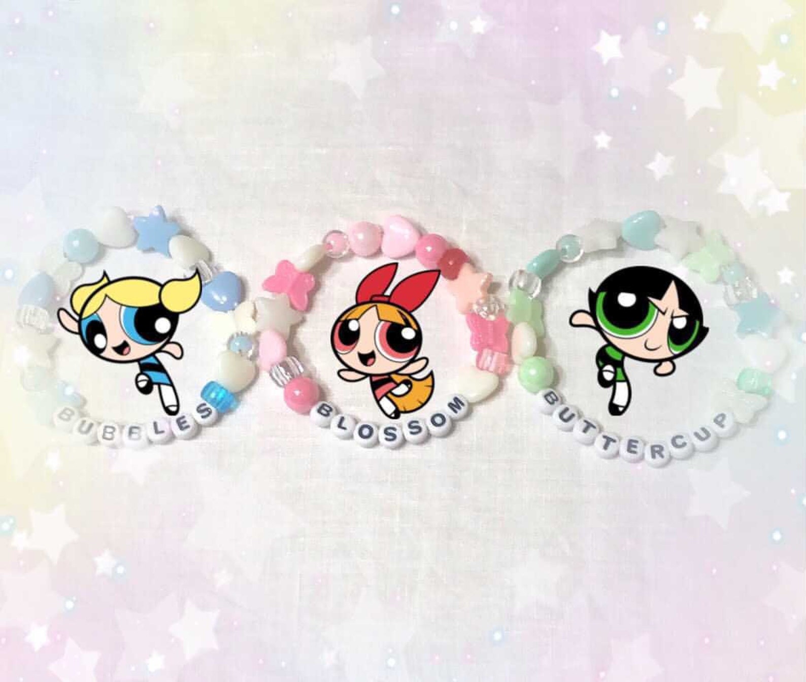 Powerpuff Girls Bracelets perlés Etsy