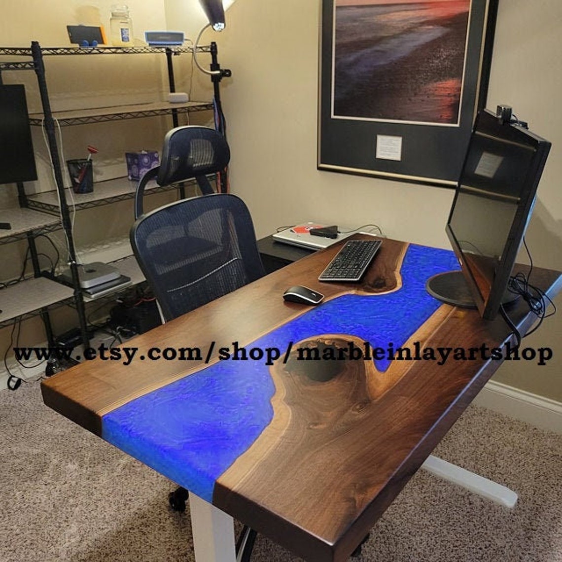 Epoxy Wood Desk Epoxy Office Table Epoxy Conference Table Etsy