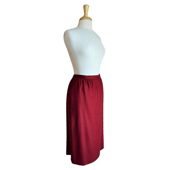 Cranberry Pendleton Skirt - image 1