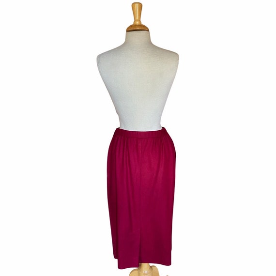 Cranberry Pendleton Skirt - image 2