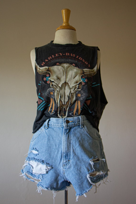 Vintage Lee High-Waisted Denim Shorts