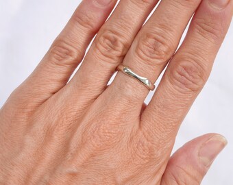 Sterling Silver Organic Band