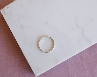 Sterling Silver Half-round Band