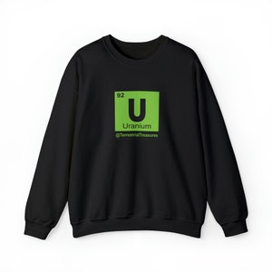 In My Element Uranium 92 Unisex Heavy Blend™ Crewneck Sweatshirt Uranium Glass Hunter Apparel