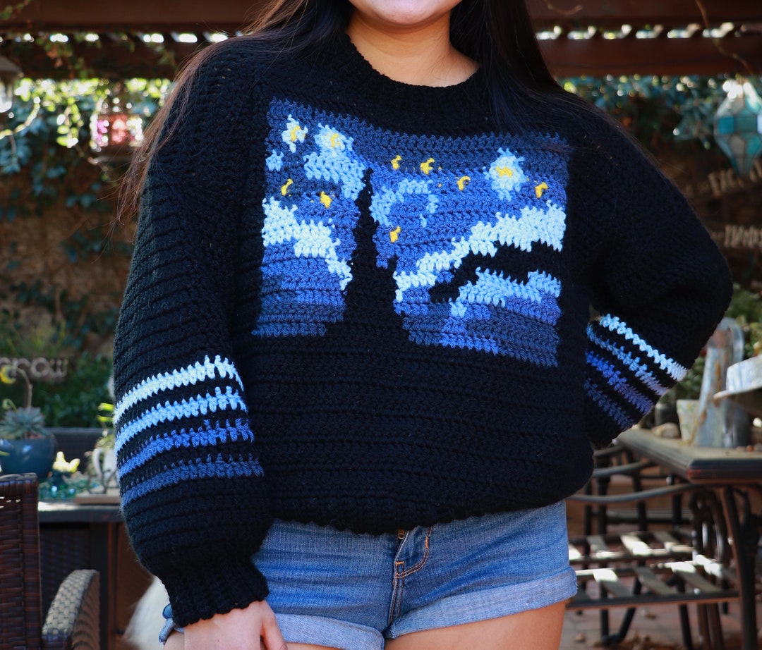 Starry Night Sweater Crochet Pattern