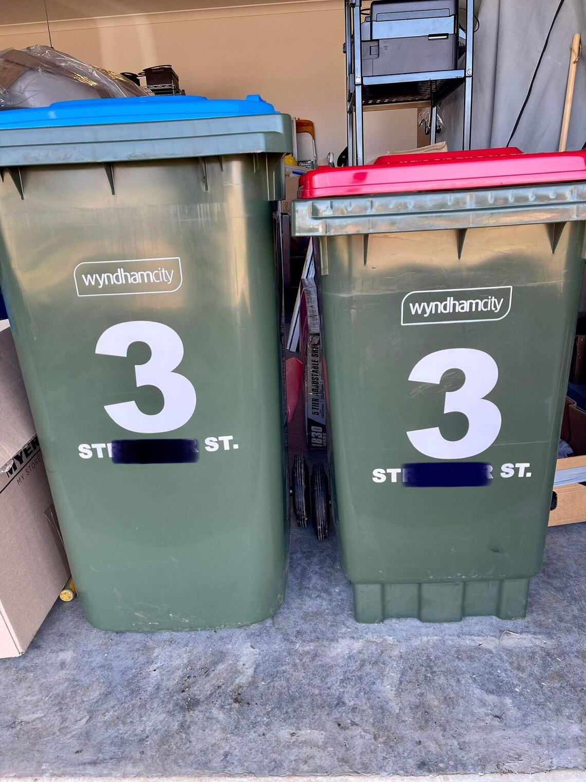 Wheelie Bin/ Rubbish Bin Labels Etsy