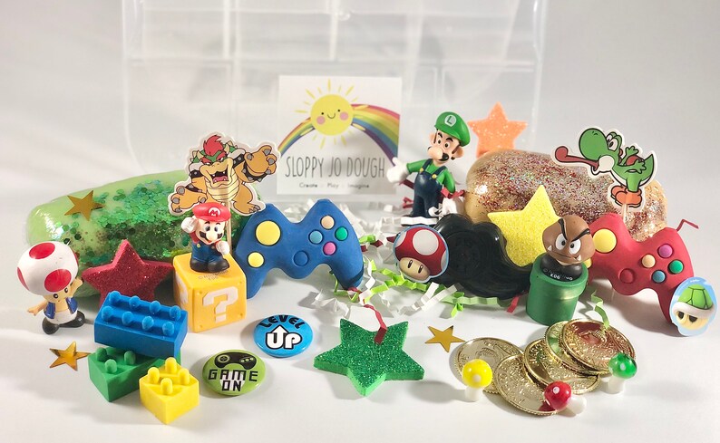 Super Mario Brothers Play Dough Kit