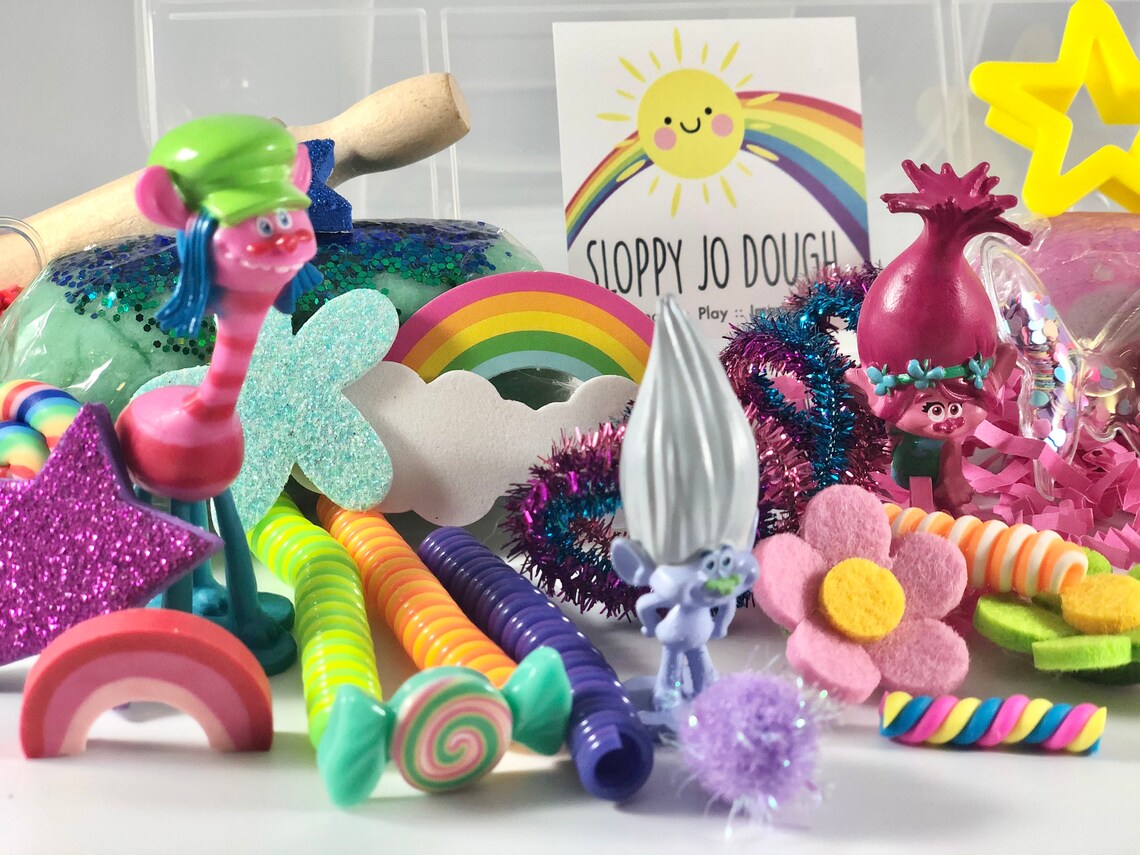 Trolls Play Dough Kit Etsy Canada