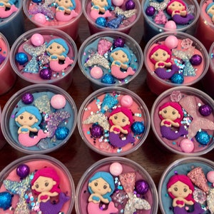 Mermaid Play Dough Party Favors