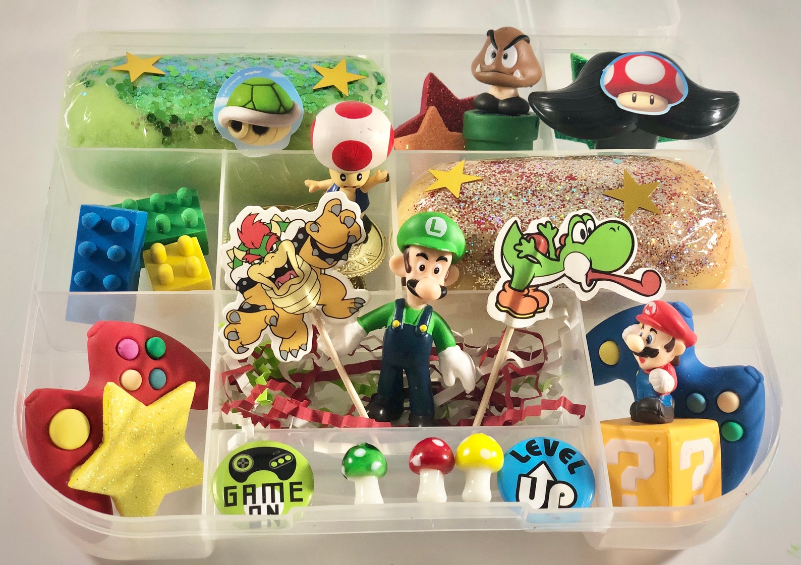 Super Mario Brothers Play Dough Kit Etsy