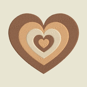 Y2K Heart Embroidery Design