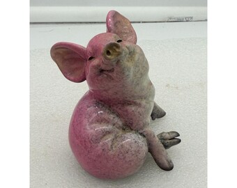 Figura de Hamlet, el cerdito rosa de Kitty's Critters