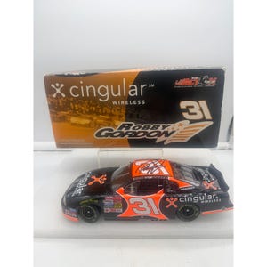 Nascar Robby Gordon #31 Cingular Wireless 1:24 Scale Diecast Stock Car Autographed