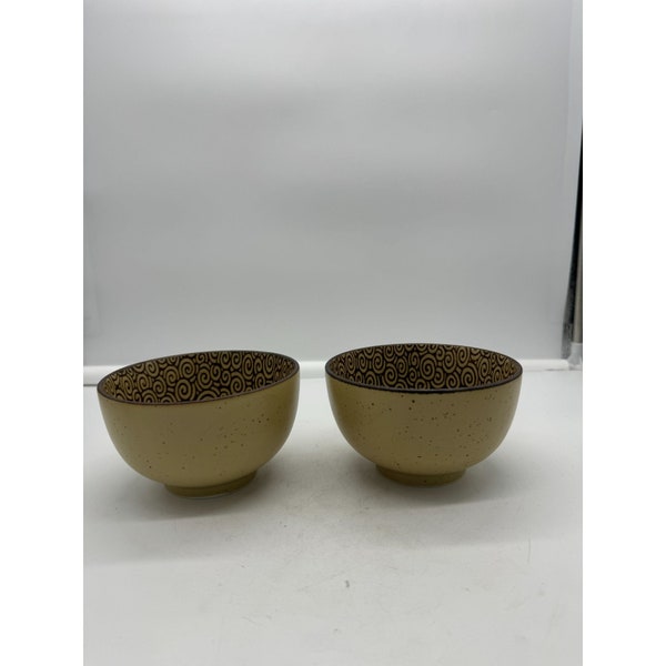 Pair of Sound Collection Rice Bowls by Sousaku Japan