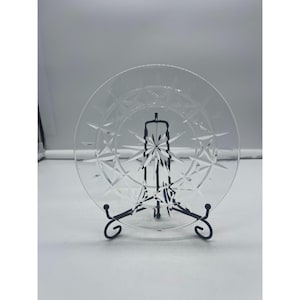 Waterford Crystal Clear Salad Luncheon Plate 8 Inch Lismore Pattern