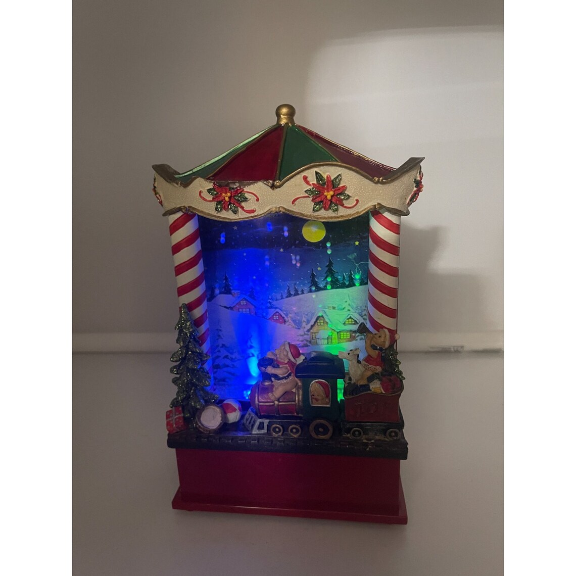 Animated Musical Christmas Decor Snowglobe TESTED Etsy