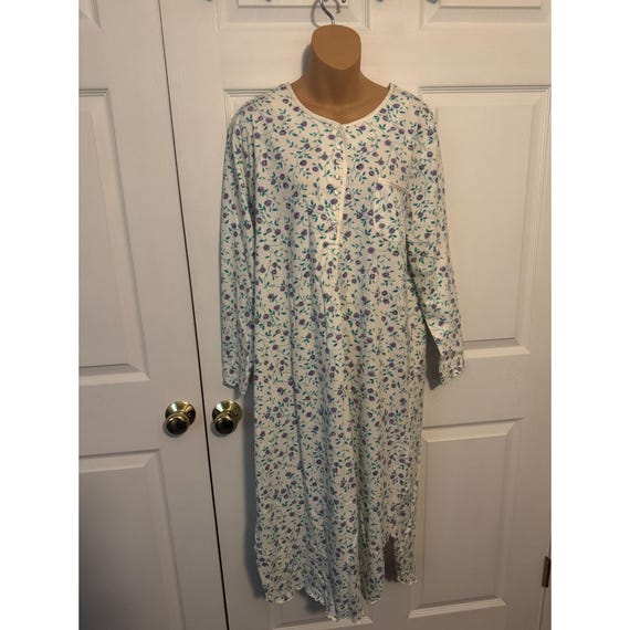 thumbnail image 2 of The 1 For U 100% Cotton Long Nightgown With Pockets - Victorian Style Rebecca Nightie XS-3X 2 of 12