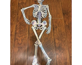 Vintage Halloween Skeleton Door Decor: 32 display picture 1