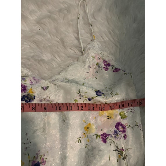 Vintage LA Intimates Nightie Slip Dress Floral Si… - image 9