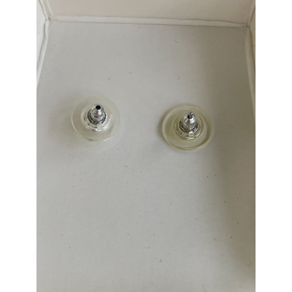 Monet Pearl and Rhinestone Earrings NOS Surgical … - image 3