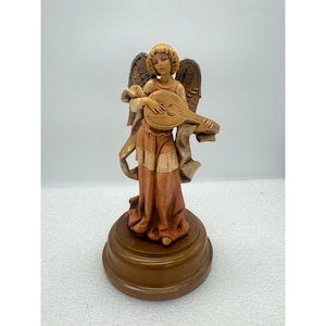 Vintage Depose Fontanini Simonetti Angel Figurine Music Box Italy