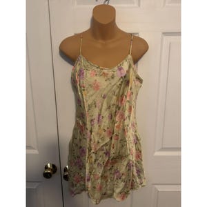 Vintage Y2K Victoria&#39;s Secret Lingerie Slip Dress Chemise 100% Silk L