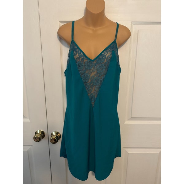 Vintage Victoria's Secret Gold Label Nightgown Chemise Slip Dress L