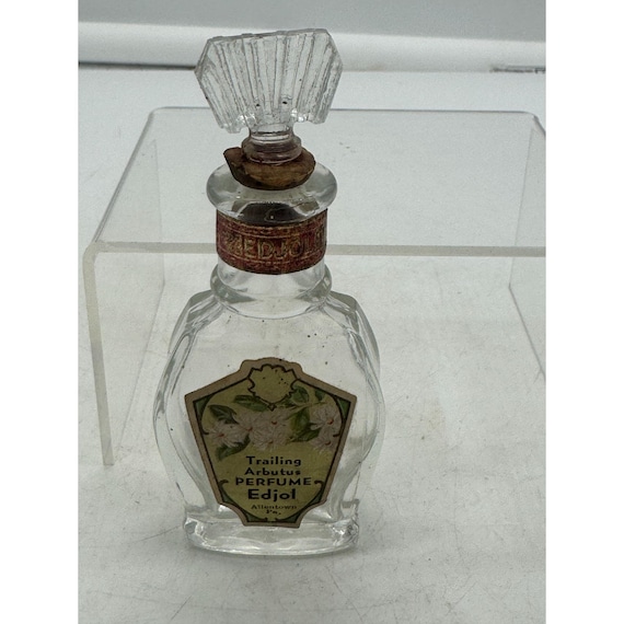Vintage Empty Perfume Bottle Trailing Arbutus Edj… - image 1