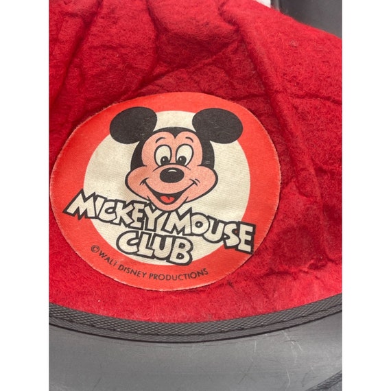 Vintage Disney Mickey Mouse Club Ears Hat Walt Di… - image 2