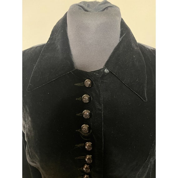 Vintage Zelda Designer Long Black Skirt & Jacket … - image 3