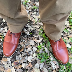 Handmade Men’s Leather Cap Toe Boot, Burgundy Leather Boot, Goodyear Welt Boots, Ardry Boot, Dress Boots, Casual Boots, Leather Sole Boots