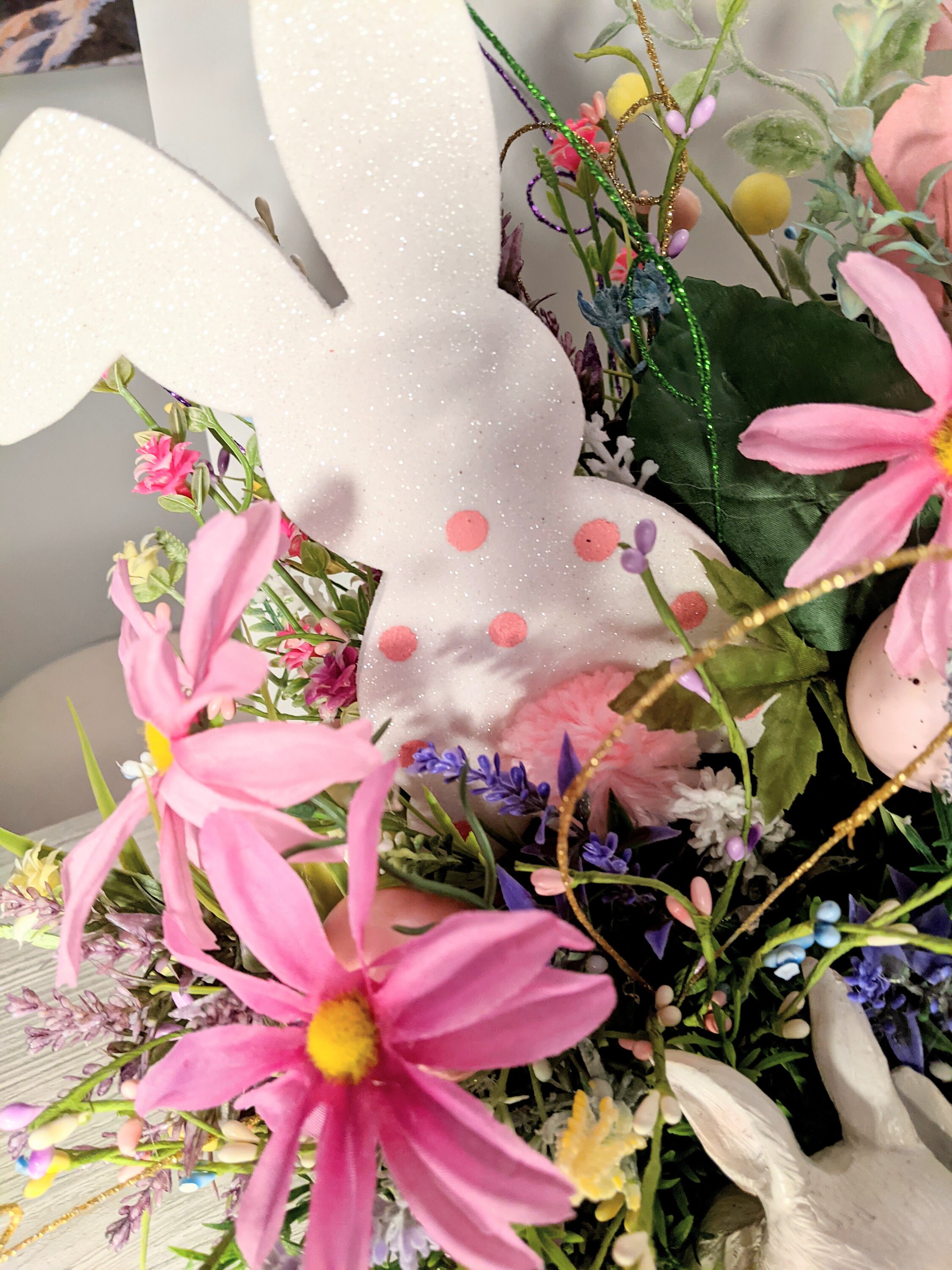 Figurine Lapin En Céramique Vintage - Déco Pâques Avec Raquette De Tennis - Fantaisiste