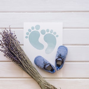 Baby Footprint Digital Download File Aquarelle Gender Party Decoration