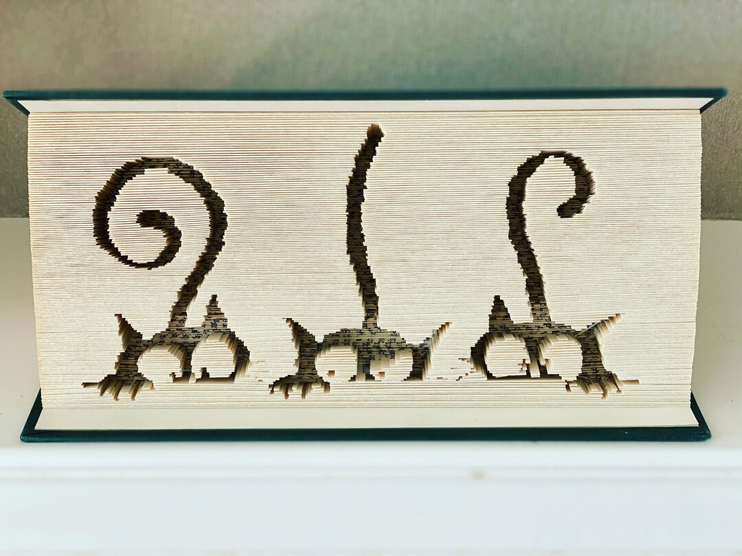 3 Cats Book Folding Pattern - Etsy