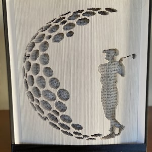Golf book folding pattern