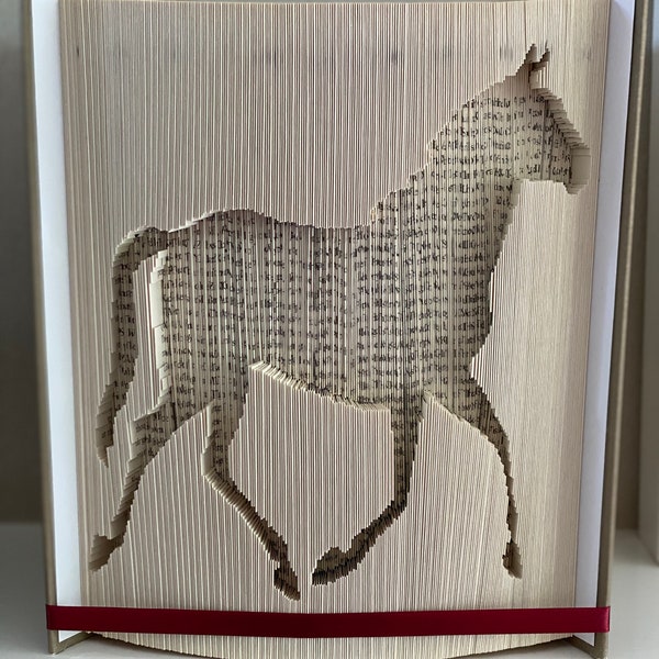 Horse book folding pattern