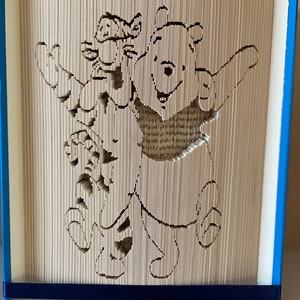 Tigger and Pooh book folding pattern