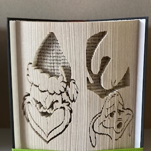 Grinch and Max Book Folding Pattern