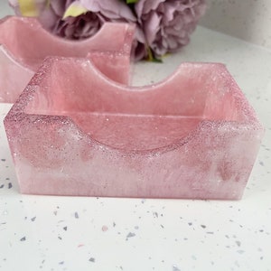 Glitter pink Business card holder