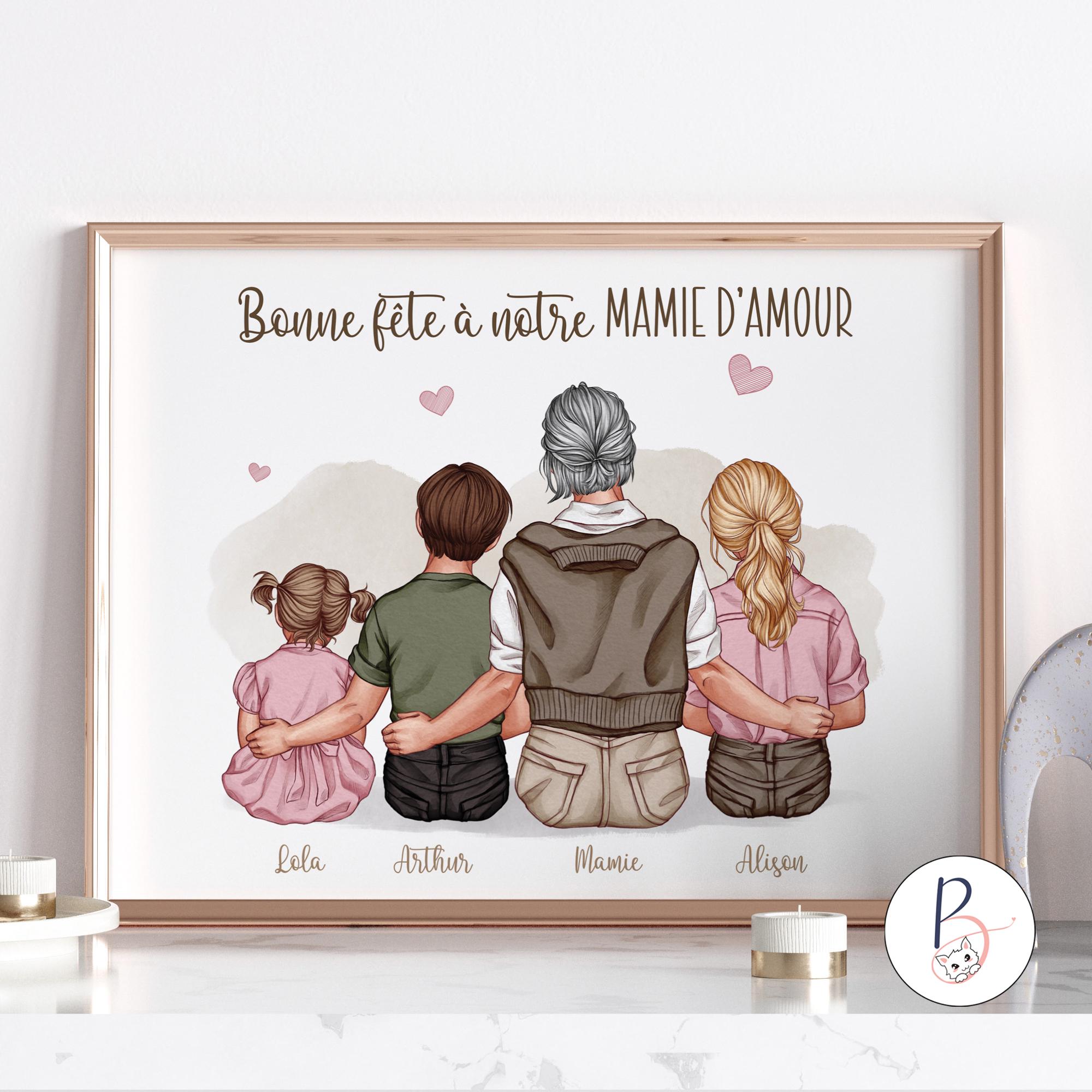 Cadeau Fête Des Grand-mères, Cadeau Empreinte Main/ Pied Enfant Pour Mamie, Dernière Minute, A Faire Soi Même, Bonne Fête Mamie, Idée Cadeau - France