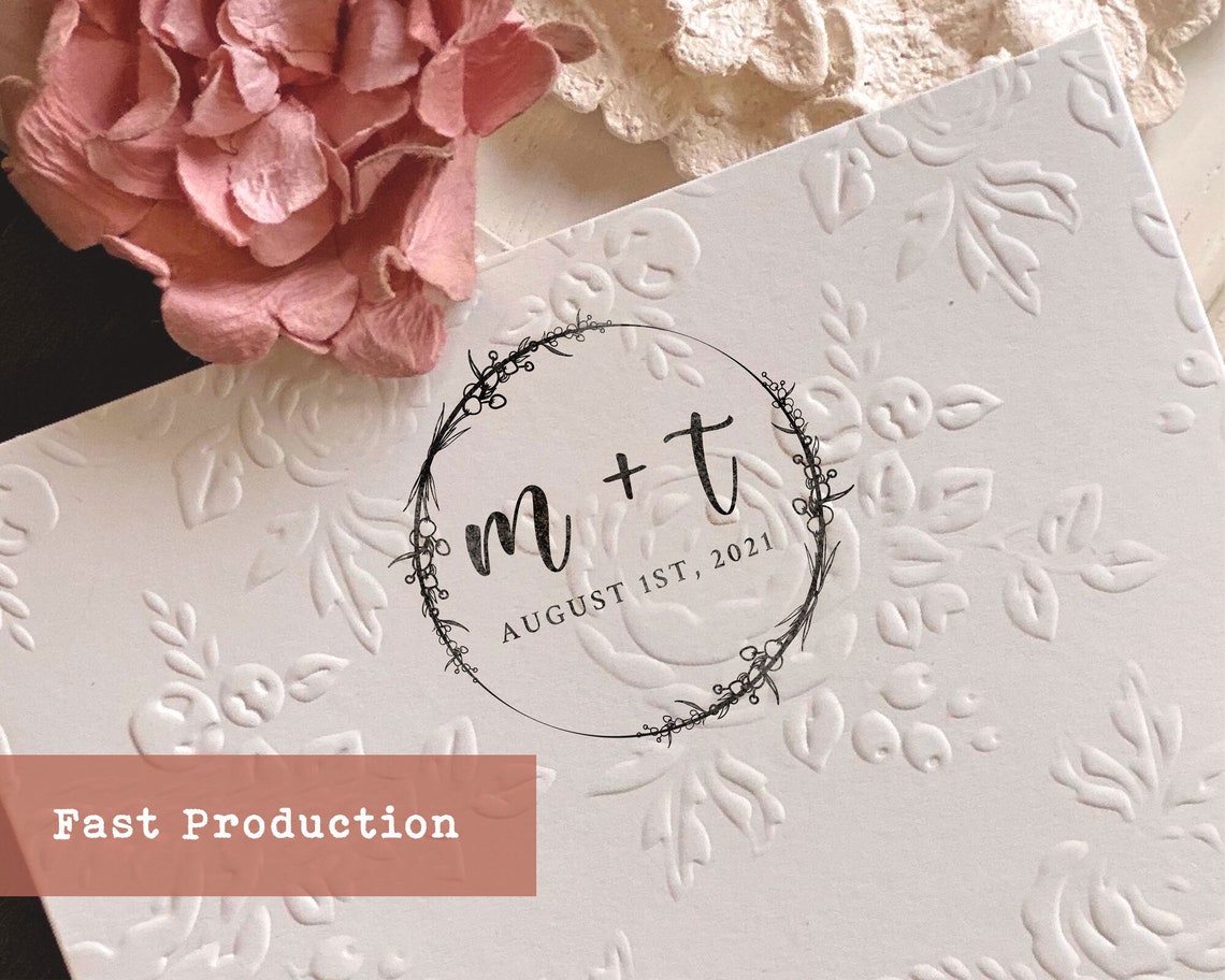 Wedding Invitation Stamp Self Inking Stamp Personalized Etsy