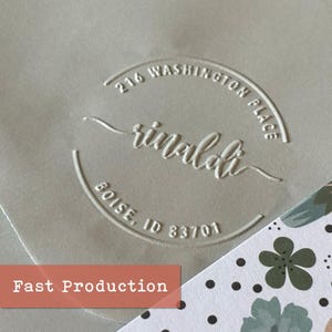 Embosser voor retouradres, aangepaste reliëfs, gepersonaliseerde huisuitnodiging reliëf, aangepast housewarmingcadeau