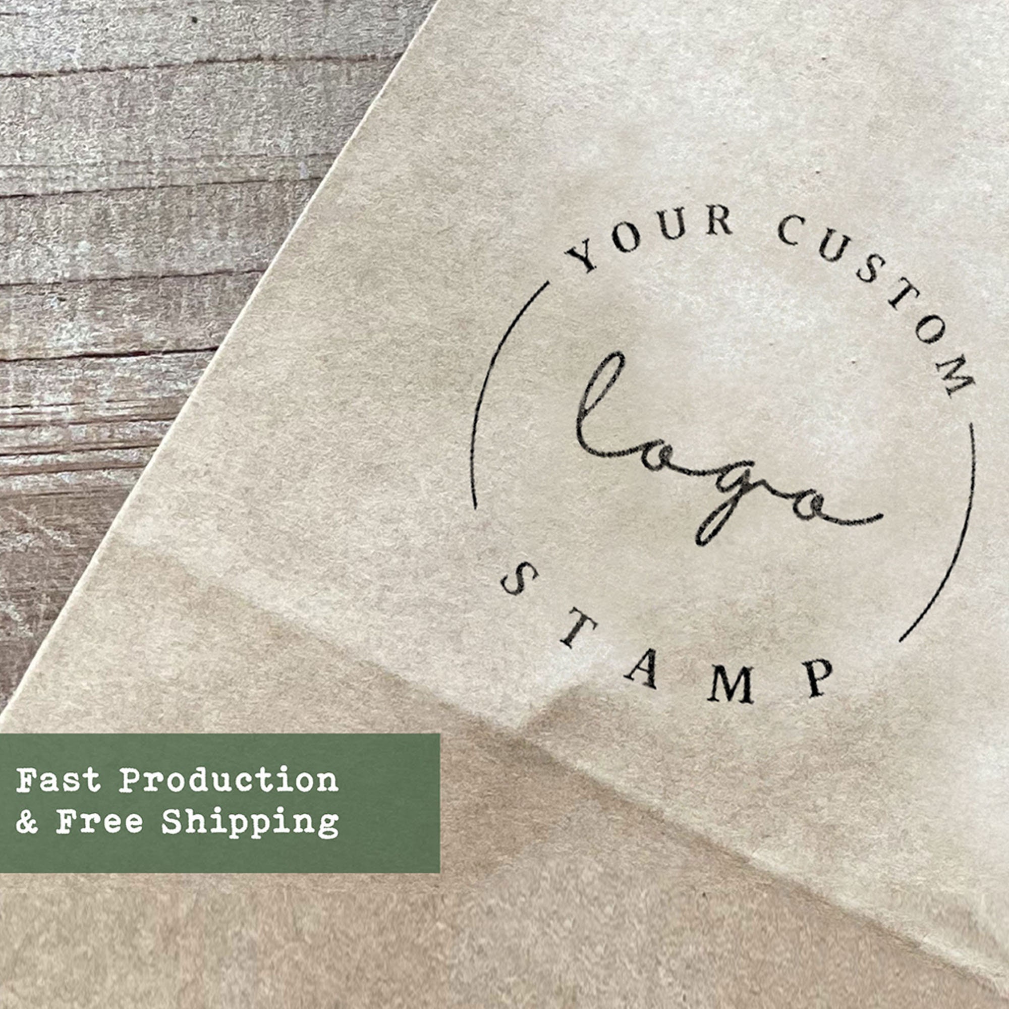 Custom Logo Stamp From Your Design or Logo, Business Custom Stamp