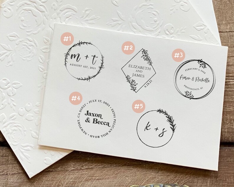 Wedding Invitation Stamp Self Inking Stamp Personalized Etsy