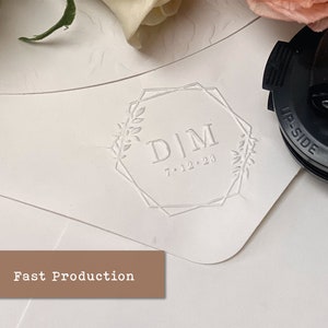 Grabador de relieve personalizado para bodas / Grabador de relieve personalizado para bodas / Regalos de boda / Kit de grabado en relieve de papel