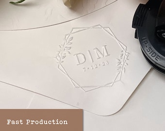 Custom Wedding Embosser | Personalized Embosser for Weddings | Wedding Gifts | Paper Embossing Kit