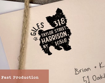 Custom Dog Breed Stamp, Self Inking or Wood Return Address