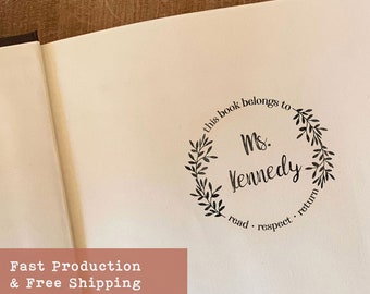 Custom Teacher Stamp, Personalized Classroom Stamps, Back to School Supplies