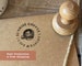 Custom Logo Stamper | Marketing Rubber Stamp | Business Logo Stamp | Wood Business Stamp 